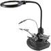 Magnifier w/Auxiliary Clip on PCB Soldering Iron Stand, LED Light